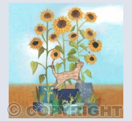 Sunflower Cat 