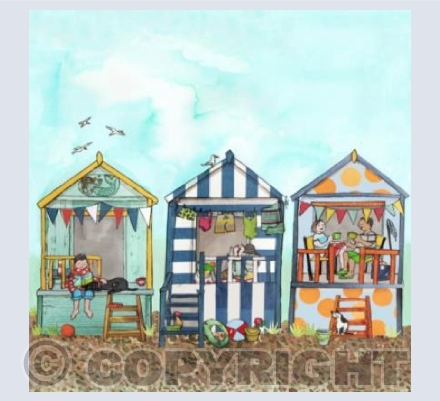 Beach hut fun 