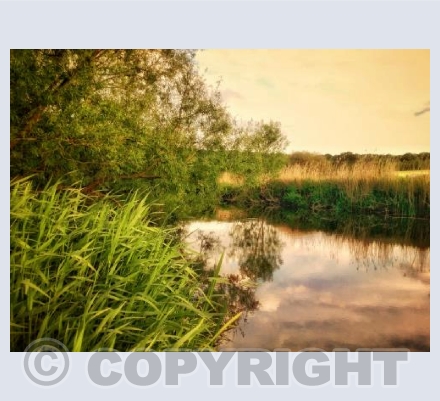 Sunset On The Stour, Sturminster Newton, Dorset.