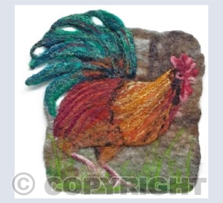 Felt Cockerel