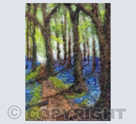 Felted Bluebell Walk