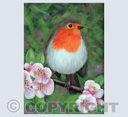 Apple Blossom Robin