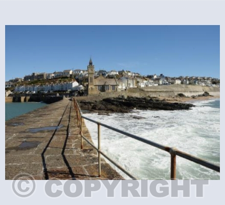 Porthlevan Pier View