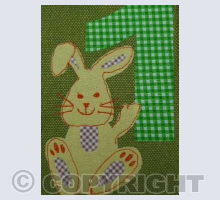 Age 1 card - bunny