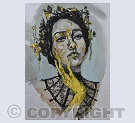 The girl with the golden