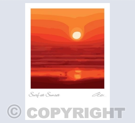 Surf at Sunset