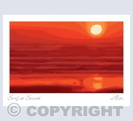 Surf at Sunset