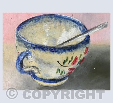 Cup and spoon