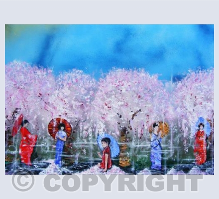 She Moves Among the Flowers