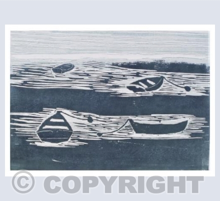 Dinghies at Low Tide