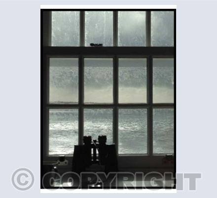 Cape Cornwall - storm through a window