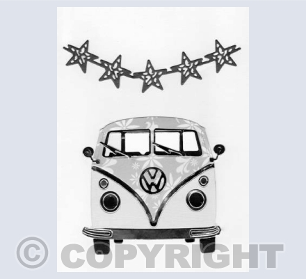 Pattern and Stars Mono