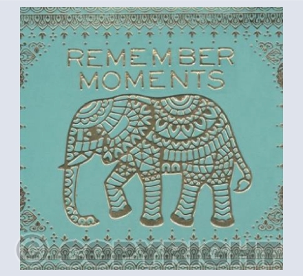 Turquoise & Gold Remember Moments