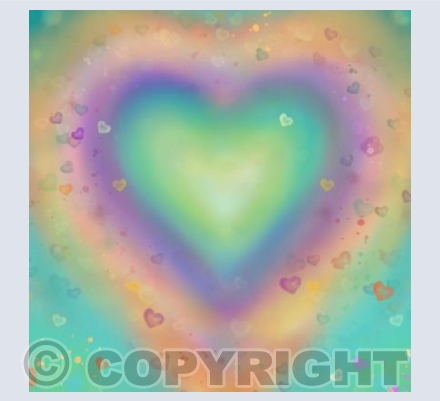 Rainbow hearts