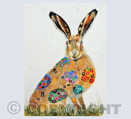 HARE IN THE STYLE OF KLIMT