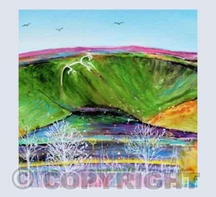 ABSTRACT WHITE HORSE