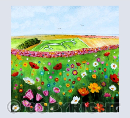 FLORAL VIEW OF THE WHITE HORSE