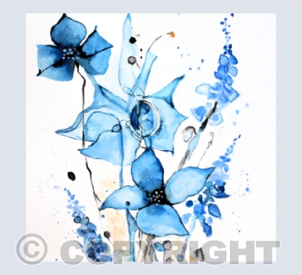BLUE FLORAL