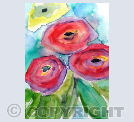 Abstract Roses