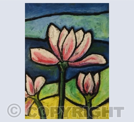 Waterlily in pastel