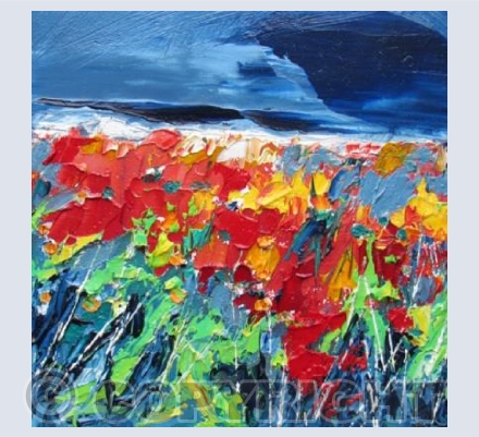 Poppies by the Shore