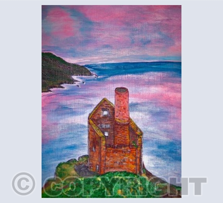 Pink Sky At Crown Mine