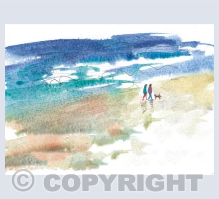 a walk on the beach