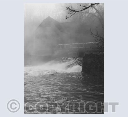 Mill in the mist