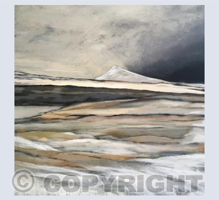 Winter view of Eaval  North Uist
