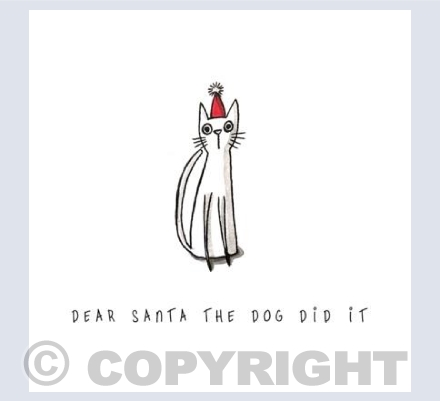 Santa the dog did it