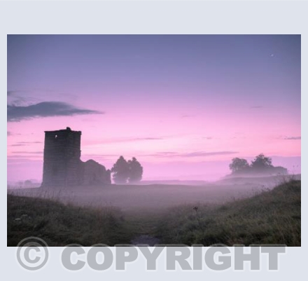 Knowlton Rings Misty Sunrise Dorset  