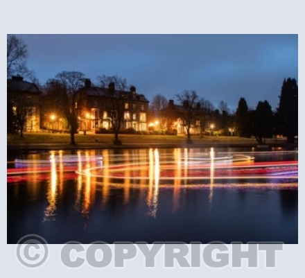 Light Trails on water 2