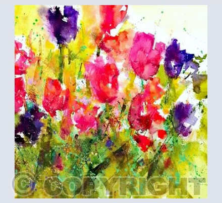 Spring Meadow Tulips