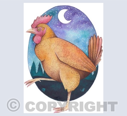 Cheeky Chickens Nighttime Stroll