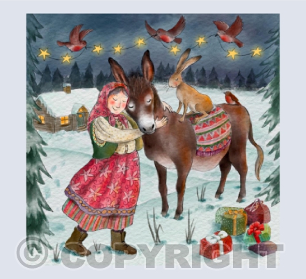 'Festive Donkey Cuddles' | Y41