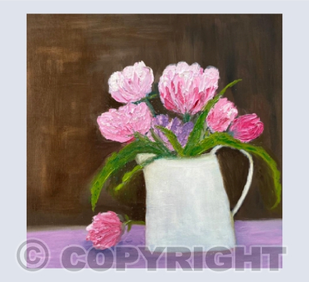 Pink peonies