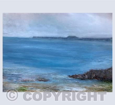 The Cobb at Lyme in Blue