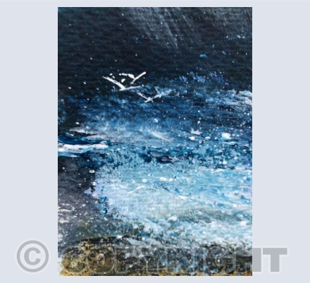 Circling gulls