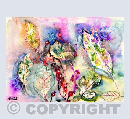 Watercolour Autumn Leaves