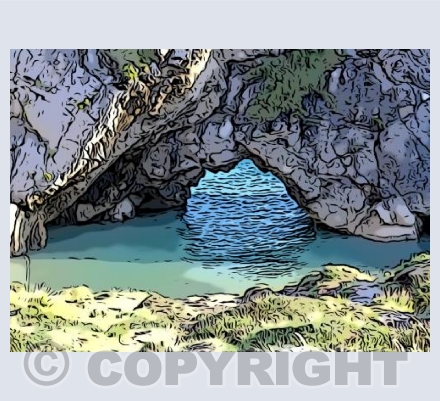 ‘Stair Hole, Lulworth Cove’