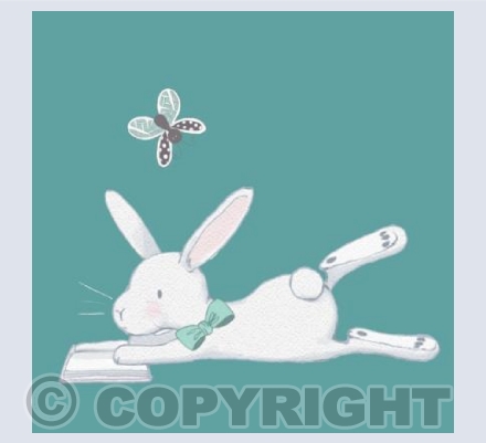 ‘Happily Reading Bunny’