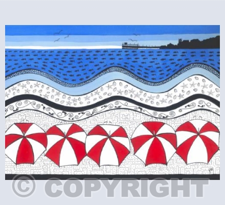 Five Dreamers on Swanage Beach