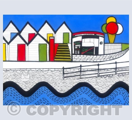 Beach Huts and Ice cream, Swanage