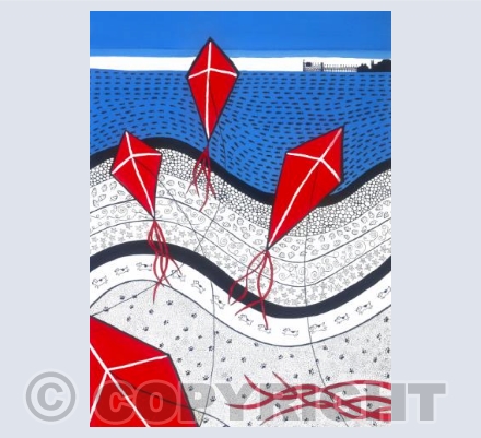 Chasing Kites on Swanage Beach