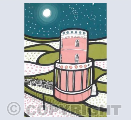 Moonlit Clavell Tower, Kimmeridge