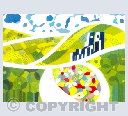 Patchwork Fields at Corfe Castle