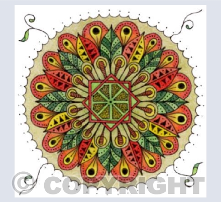 Africa pencil coloured