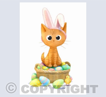 Easter Cat Card
