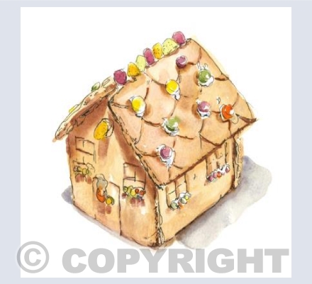 The gingerbread house