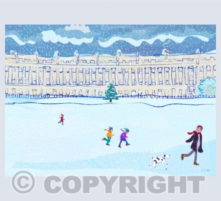 The Royal Crescent with Christmas Tree